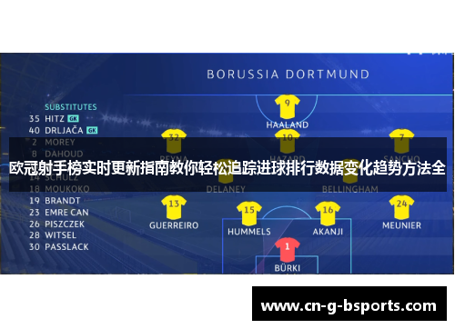 欧冠射手榜实时更新指南教你轻松追踪进球排行数据变化趋势方法全